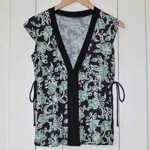 Destination LA cap sleeve stretchy top XL